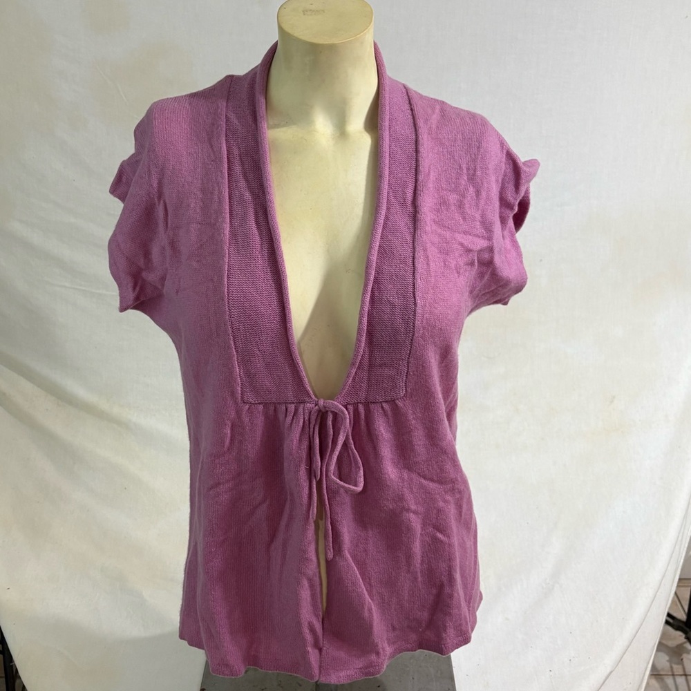 Cynthia Rowley Pink Cashmere Sweater Medium